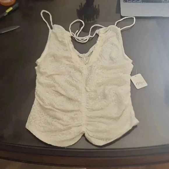 FREE PEOPLE LACE TOP - Picture 1 of 5